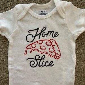 Home slice onesie